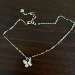 fraiser sterling gold butterfly choker